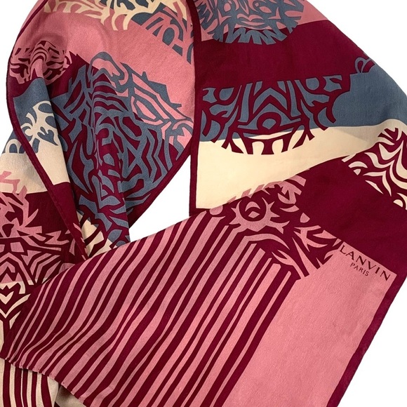 Authentic Lanvin Silk Scarf - Picture 1 of 8